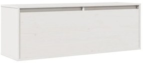 vidaXL Ντουλάπι Τοίχου Λευκό 100 x 30 x 35 εκ. από Μασίφ Ξύλο Πεύκου