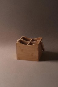 Stewehome Οργανωτής από ρατάν με 4 τεμάχια διαμερίσματα Μπεζ