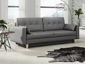 Καναπές κρεβάτι SG2730, Λειτουργία ύπνου,  Αποθηκευτικός χώρος, 225x100x90cm, Πόδια: Ξύλο,Πεύκο