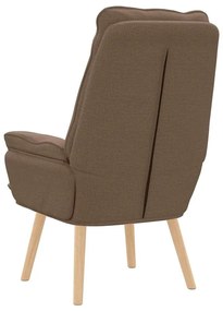 vidaXL Χαλαρωτική Πολυθρόνα Καφέ 69 x 74 x 93 εκ. ύφασμα
