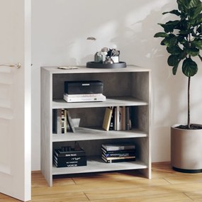 vidaXL Ντουλάπι Γκρι Σκυροδέματος 70x40,5x75 εκ. Επεξεργασμένο Ξύλο