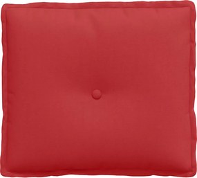 vidaXL Μαξιλάρι Πλάτης Κόκκινο 50 x 19 x 45 εκ ύφασμα