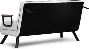 Διθέσιος Καναπές Κρεβάτι Λευκό SANDO 78x133x78