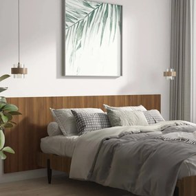 vidaXL Κεφαλάρι Κρεβατιού Καφέ Δρυς 240x1,5x80 εκ. Επεξεργασμένο Ξύλο