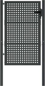 vidaXL Πόρτα Κήπου Ανθρακί 100x150 εκ. Ατσάλι