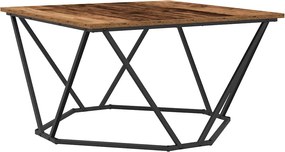 vidaXL Τραπεζάκι σαλονιού Παλιό Ξύλο 80 x 80 x 45 cm