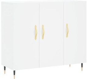 vidaXL Μπουφές Λευκός 90 x 34 x 80 εκ. από Επεξεργασμένο Ξύλο