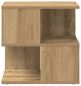 vidaXL Τραπέζι Άκρης από Οξειδωμένο Δρύ 40x40x40 εκ.