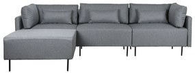 Γωνιακός Καναπές DKD Home Decor Γκρι Μέταλλο Σύγχρονη 276 x 152,5 x 84 cm