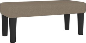 vidaXL Κρεβάτι Boxspring με Στρώμα Taupe 80x200 εκ. Υφασμάτινο