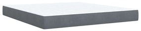 ΚΡΕΒΑΤΙ BOXSPRING ΜΕ ΣΤΡΩΜΑ ΣΚΟΥΡΟ ΓΚΡΙ 180X200 ΕΚ. ΒΕΛΟΥΔΙΝΟ 3290113