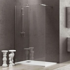 Πάνελ Ντουζιέρας Σταθερό Walkin 1 WAL1C120 Clear-Chrome Karag 120 x200 Αλουμίνιο