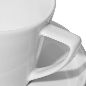 Φλυτζάνι Καφέ 220ml + Πιατάκι Estia Kyra White 07-39035