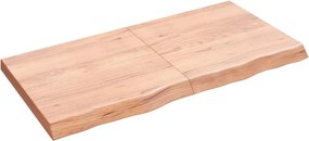 vidaXL Επιφ Τραπεζιού Αν Καφέ 120x60x(2-6)εκ. Επεξ. Μασίφ Ξύλο Δρυός