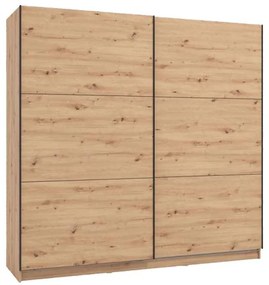 Ντουλάπα Sierra 220 Artisan Oak 217x62.5x210 εκ. 217x62.5x210 εκ.