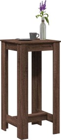 vidaXL Τραπέζι Μπαρ Καφέ Δρυς 51x50x103,5 εκ. Επεξ. Ξύλο