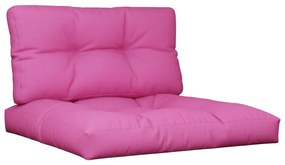 Μαξιλάρια Παλέτας 2 τεμ. Ροζ Υφασμάτινα - Ροζ