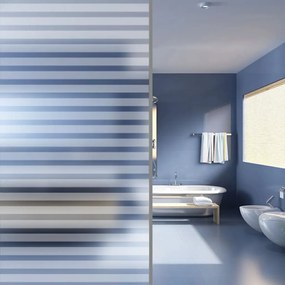vidaXL Μεμβράνη Παραθύρου Ματ Σχεδίαση με Ρίγες 0,9x5 μ. PVC