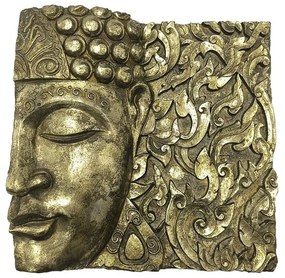 Διακοσμητικό Τοίχου 279-223-210 25x5x24,5cm Gold Μέταλλο
