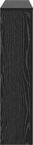 vidaXL Καπάκι Καλοριφέρ Μαύρη Οξυά 149 x 20 x 82 cm Επεξεργασμένο ξύλο
