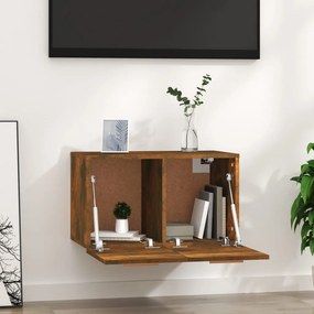 vidaXL Ντουλάπι Τοίχου Καπνιστή Δρυς 60x36,5x35 εκ. Επεξεργασμένο Ξύλο