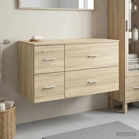 vidaXL Σετ Επίπλων Μπάνιου 2 τμχ. Sonoma Δρυς Επεξεργασμένο Ξύλο