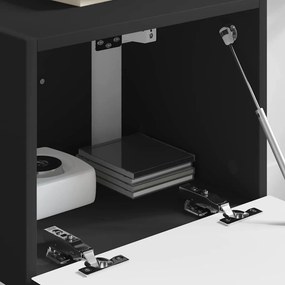 vidaXL Ντουλάπι Τηλεόρασης Τοίχου 39 x 31 x 29,5 εκ Μαύρο