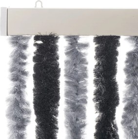 vidaXL Σήτα Εντόμων Γκρι &amp; Μαύρη 100 x 200 εκ. από Σενίλ