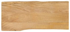 Επιφάνεια Τραπεζιού 80x40x2,5 εκ. Live Edge Μασίφ Ξύλο Μάνγκο
