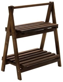Ραφιέρα-Στάντ Φυτών Fenno Pakoworld Ξύλo Καρυδί 58X34X67X εκ 120-000164 Pakoworld-120-000164-Καφέ 120-000164