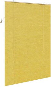 vidaXL Ρόλερ (στόρι) Κίτρινο 140 x 220 cm Μπαμπού