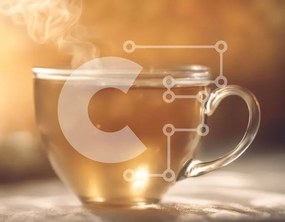 Σετ των 2 Intra Συλλεκτικό Ξύλινο Παζλ Plywood 4mm - Φλιτζάνι τσάι με ατμό που ανεβαίνει Σε Ξύλινο Κουτί - Διαστάσεις: 10x10 cm – 25 κομμάτια