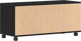 vidaXL Ντουλάπι TV Μαύρο 90 x 35 x 40.5 εκ Επεξεργασμένο ξύλο
