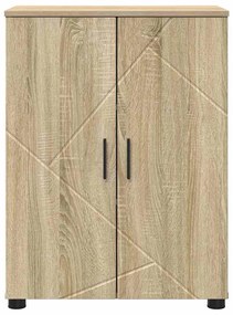 vidaXL Ντουλάπι Μπάνιου Sonoma Δρυς 60 x 35 x 80 εκ Επεξεργασμένο ξύλο