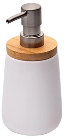 Δοχείο Κρεμοσάπουνου Πορσελάνης Bamboo Essentials Λευκό 360ml - Estia