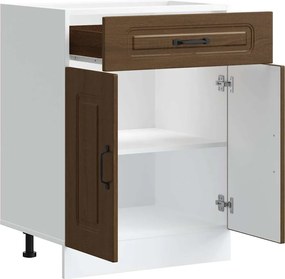 vidaXL ντουλάπι βάσης κουζίνας Kalmar Καφέ δρυς Επεξεργασμένο Ξύλο