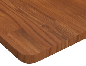 vidaXL Επιφάνεια Τραπεζιού Τετράγωνη Σκ. Καφέ 80x80x2,5 εκ. Ξύλο Δρυς