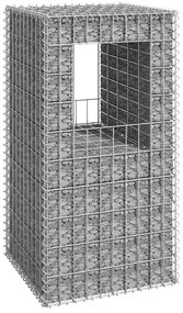 vidaXL  Συρματοκιβώτιο Στύλος 50 x 50 x 100 εκ. Σιδερένιο
