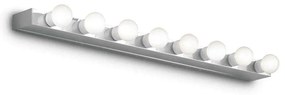 Φωτιστικό Τοίχου-Απλίκα Prive' 045634 80,5x4x8cm 8xE14 40W Chrome Ideal Lux Metal