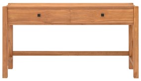 vidaXL Γραφείο με 2 Συρτάρια 140 x 40 x 75 εκ. Ξύλο Teak