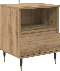vidaXL Κομοδίνο Artisan Oak 40 x 35 x 50 εκ. Επεξεργασμένο Ξύλο