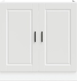 vidaXL Ντουλάπι βάσης νεροχύτη Porto Λευκό 80x46x81,5 cm