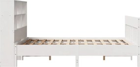 vidaXL Σκελετός Κρεβ. Χωρίς Στρώμα Λευκό 120x190 εκ Μασίφ Πεύκο