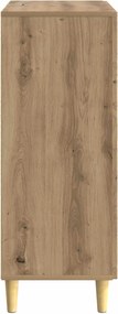vidaXL Πλαϊνό γραφείο Artisan Δρυς 33 x 34,5 x 90 εκ
