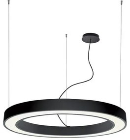 Κρεμαστό Φωτιστικό Οροφής LED 88W 3000Κ Φ120cm Ring Viokef-3915-0012-3-B-N-Μαύρο 3915-0012-3-B-N