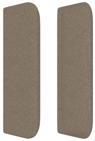 Κεφαλάρι με Πτερύγια Taupe 93x16x78/88 εκ. Υφασμάτινο - Μπεζ-Γκρι