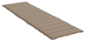 vidaXL Μαξιλάρι Ξαπλώστρας Taupe 200 x 50 x 3εκ. από Ύφασμα Oxford