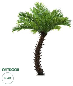 GloboStar® Artificial Garden PHOENIX ROEBELENII PALM TREE 20188 Τεχνητό Διακοσμητικό Φυτό Φοινικόδεντρο Ρομπελίνι Εξωτερικού Χώρου IP68 UV Certified Protection Υ400cm
