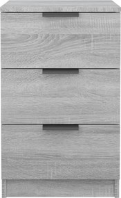 vidaXL Κομοδίνο Γκρι Sonoma 40x36x65 εκ.