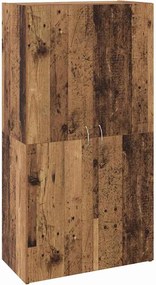 vidaXL Γραφείο Ντουλάπι Μαύρη Οξυά 60 x 32 x 115 cm Επεξεργασμένο ξύλο